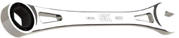 SK - 14mm 6 Point Combination Wrench - 9.44" OAL, Steel, Full Polish Finish - USA Tool & Supply