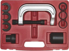 OEM Tools - 9 Piece Upper Control Arm Bushing Chassis/Under Carriage Service Set - C-frame, Screw Assembly, Adapters - USA Tool & Supply