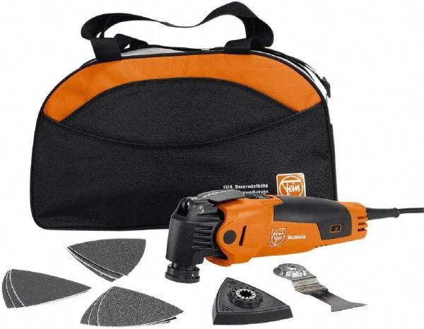 Fein - 120 Volt Electric Multi-Tool Kit - 10,000 to 19,500 RPM, 3 Amps - USA Tool & Supply