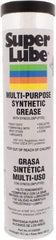 Synco Chemical - 14.1 oz Cartridge Synthetic Lubricant w/PTFE General Purpose Grease - Translucent White, Food Grade, 450°F Max Temp, NLGIG 000, - USA Tool & Supply