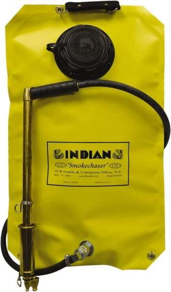 Smith Indian - 5 Gal Chemical Safe Garden Fire Pump - Vinyl Tank, Wide Mouth, Reinforced Hose - USA Tool & Supply