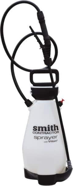 Smith Performance Sprayers - 2 Gal Chemical Safe Garden Hand Sprayer - Use with Cleaners/Degreasers, Polyethylene Tank, Funnel Mouth, Reinforced Hose - USA Tool & Supply