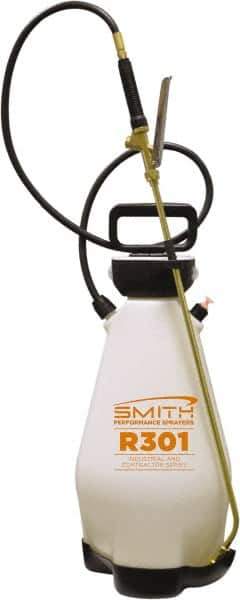 Smith Performance Sprayers - 3 Gal Chemical Safe Garden Hand Sprayer - Polyethylene Tank, Funnel Mouth, Reinforced Hose - USA Tool & Supply