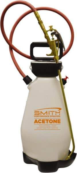 Smith Performance Sprayers - 2 Gal Chemical Safe Garden Hand Sprayer - Polyethylene Tank, Funnel Mouth, Reinforced Hose - USA Tool & Supply