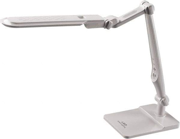 Electrix - 22 Inch, Articulated, Clamp Mounted, LED, White, Desk Light - 10 Watt, 100 to 120 Volt, Nonmagnifying - USA Tool & Supply