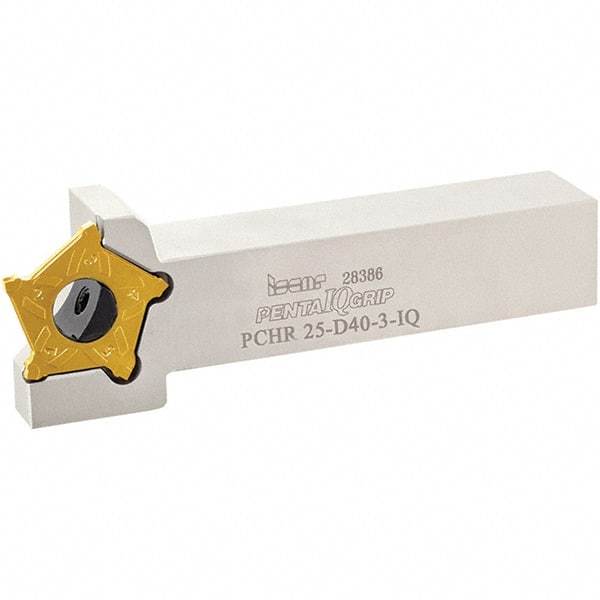 Iscar - External Thread, 0.7874" Max Depth of Cut, 3mm Min Groove Width, 135mm OAL, Right Hand Indexable Grooving Cutoff Toolholder - 20mm Shank Height x 20mm Shank Width, PENTA D Insert Style, PCH Toolholder Style, Series PentaCut - USA Tool & Supply