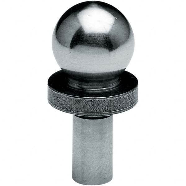 TE-CO - 3/8" Ball Diam, 3/16" Shank Diam, Alloy Steel Inspection Tooling Ball - USA Tool & Supply