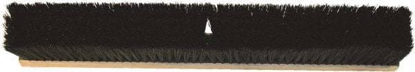 O-Cedar - 36" Medium Duty Polypropylene Push Broom - 3" Bristle Length, Wood Block, Threaded Handle Connection, Handle Sold Separately - USA Tool & Supply