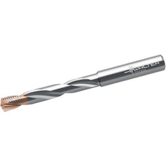 Walter-Titex - 17.5mm 140° Solid Carbide Jobber Drill - Tinal/AlCrN Finish, Right Hand Cut, Spiral Flute, Straight Shank, 143mm OAL - USA Tool & Supply