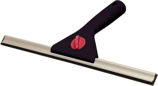 O-Cedar - 12" Polypropylene Blade Window Squeegee - Threaded End, Plastic Holder - USA Tool & Supply