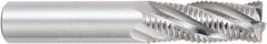 OSG - 1/2" Diam, Coarse Pitch, 1-1/4" LOC, 4 Flute Solid Carbide Roughing Square End Mill - Uncoated, 3" OAL, 1/2" Shank Diam, Centercutting, 30° Helix - USA Tool & Supply