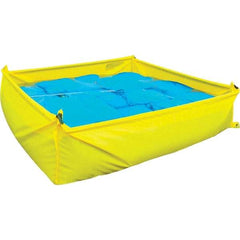 UltraTech - 48" Long x 14" High x 48" Wide Staging Pool - Yellow Polyethylene, For Spill Containment - USA Tool & Supply