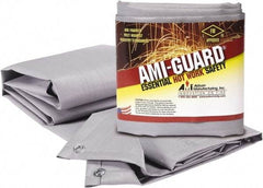 Auburn Mfr - 8' High x 6' Wide x 0.016" Thick Fiberglass Welding Curtain - Gray, Grommet - USA Tool & Supply