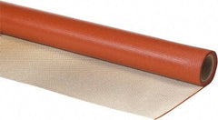 Auburn Mfr - 3' Wide x 0.047" Thick Silica Welding Cloth Roll - Red & Tan - USA Tool & Supply