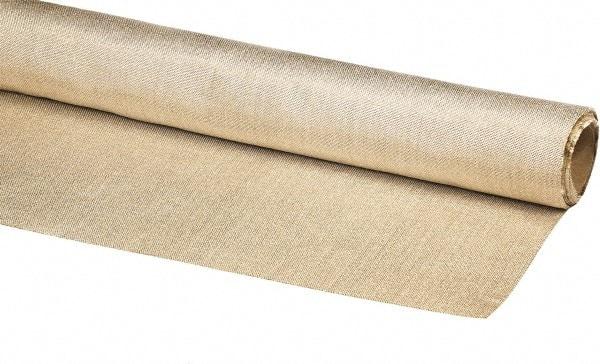 Auburn Mfr - 3-1/3' Wide x 0.036" Thick Fiberglass Welding Cloth Roll - Tan - USA Tool & Supply