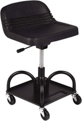 Whiteside - 480 Lb Capacity, 4 Wheel Adjustable Creeper Seat - Steel, 27" High x 15" Wide - USA Tool & Supply