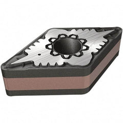 Iscar - DNMG332 F3M Grade IC830 Carbide Turning Insert - TiAlN/AlTiN/TiN Finish, 55° Diamond, 9.52mm Inscr Circle, 4.76mm Thick, 0.8mm Corner Radius - USA Tool & Supply