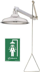 Haws - Plumbed Drench Showers Mount: Horizontal Shower Head Material: Stainless Steel - USA Tool & Supply