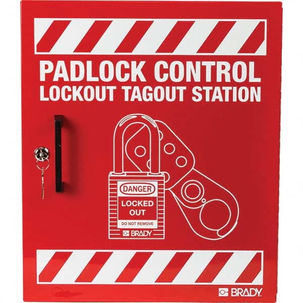 Brady - Empty Steel Padlock Station - USA Tool & Supply