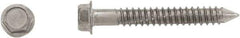 Powers Fasteners - 1/4" Diam, 2-3/4" Length Under Head, Hex Drive, Concrete Screw & Masonry Fastener - Stainless Steel, Passivated Finish, Includes 3/8" Hex Bit - USA Tool & Supply