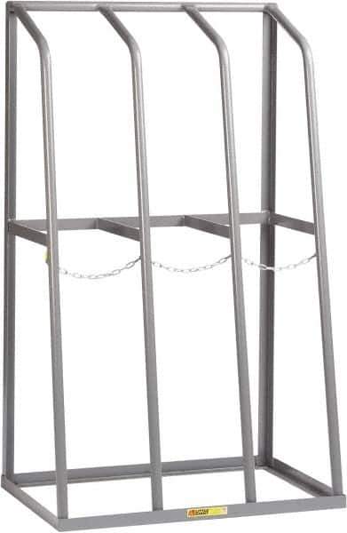 Little Giant - 3 Bay, 1,500 Lb per Bay Capacity, Gray Bar Rack - 36" Wide x 60" High x 24" Deep, Steel - USA Tool & Supply