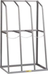 Little Giant - 3 Bay, 1,500 Lb per Bay Capacity, Gray Bar Rack - 36" Wide x 60" High x 24" Deep, Steel - USA Tool & Supply