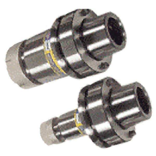 Iscar - 3mm to 26mm Capacity, 100mm Projection, HSKFM63 Hollow Taper, ER40 Collet Chuck - 0.0001" TIR, Through-Spindle - Exact Industrial Supply