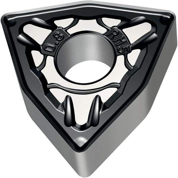 Walter - WNMG332 RM5 Grade WSM30S Carbide Turning Insert - 80° Trigon, 3/8" Inscr Circle, 3/16" Thick, 1/32" Corner Radius - USA Tool & Supply