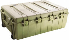 Pelican Products, Inc. - 27-1/8" Wide x 14-3/8" High, Shipping/Travel Case - Olive, Polypropylene - USA Tool & Supply