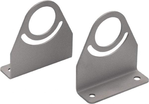 Waldmann Lighting - Task & Machine Light Mounting Bracket Set - Silver, For Use with Mach LED Plus 70 - USA Tool & Supply