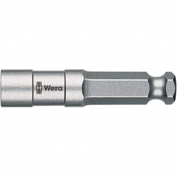 Wera - 5/16" Bit Holder - 7/16" Hex Drive, 2-1/2" OAL - USA Tool & Supply