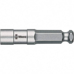 Wera - 5/16" Bit Holder - 7/16" Hex Drive, 2-1/2" OAL - USA Tool & Supply