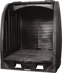 Enpac - Drum Storage Units & Lockers Type: Pallet with Rolltop Hardcover Number of Drums: 4 - USA Tool & Supply