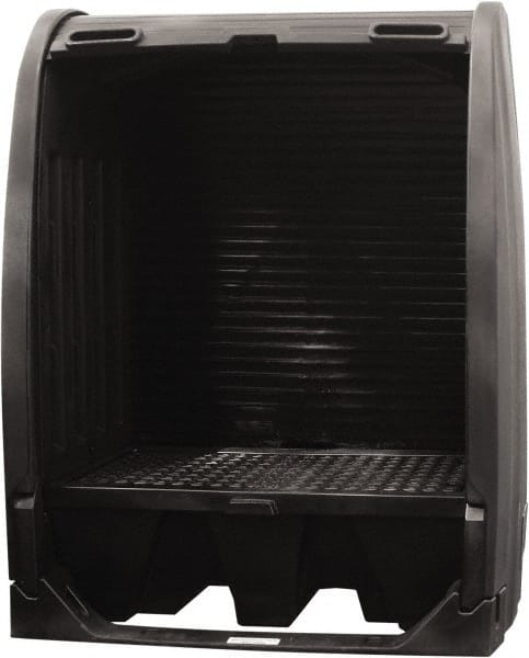 Enpac - Drum Storage Units & Lockers Type: Pallet with Rolltop Hardcover Number of Drums: 2 - USA Tool & Supply