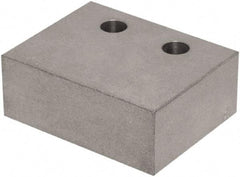 Raptor Workholding - 1 Piece Vise Jaw Plate - Aluminum, 3" Long, 1-1/2" High - USA Tool & Supply
