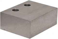 Raptor Workholding - 1 Piece Vise Jaw Plate - Aluminum, 3" Long, 1-1/2" High - USA Tool & Supply