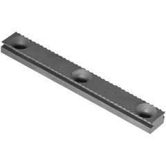 Raptor Workholding - 1 Piece Vise Serrated Dovetail Master Jaw Insert - Steel, 1/2" Long, 0.307" High - USA Tool & Supply