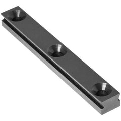 Raptor Workholding - 1 Piece Vise Straight Dovetail Master Jaw Insert - Steel, 1/2" Long, 3/8" High - USA Tool & Supply
