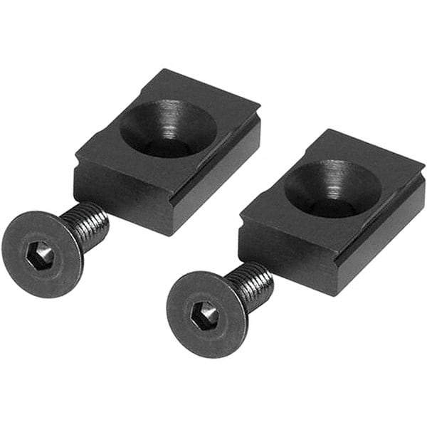Raptor Workholding - Vise Jaw Plate - Steel, 1/2" Long, 4 Units - USA Tool & Supply