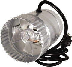 Suncourt - 4" Diam, 0.3 Amp, 120 Volt Duct Fan - 65 CFM, Single Speed - USA Tool & Supply