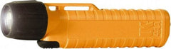 Underwater Kinetics - White Xenon Bulb, 38 Lumens, Industrial/Tactical Flashlight - Orange Plastic Body, 4 AA Alkaline Batteries Included - USA Tool & Supply