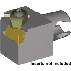 Kennametal - NG3L Insert, 25mm Head Length, Modular Grooving Cutting Unit Head - Right Hand Cut, System Size KM20, Series NE - USA Tool & Supply
