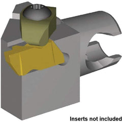 Kennametal - NG3L Insert, 30mm Head Length, Modular Grooving Cutting Unit Head - Left Hand Cut, System Size KM20, Series NS - USA Tool & Supply