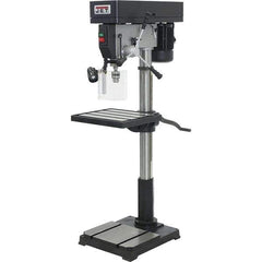 Jet - 22" Swing, Step Pulley Drill Press - 12 Speed, 1-1/2 hp, Single Phase - USA Tool & Supply