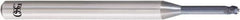 OSG - 6mm Diam, 4.5mm LOC, 3 Flute Solid Carbide Ball End Mill - WXS Finish, Single End, 70mm OAL, 6mm Shank Diam, Spiral Flute - USA Tool & Supply
