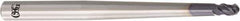 OSG - 8mm Diam, 12mm LOC, 3 Flute Solid Carbide Ball End Mill - WXS Finish, Single End, 120mm OAL, 10mm Shank Diam, Spiral Flute - USA Tool & Supply