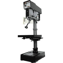 Jet - 10-7/16" Swing, Variable Speed Pulley Drill Press - Variable Speed, 2 hp, Three Phase - USA Tool & Supply