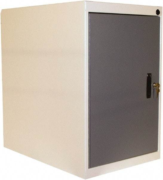 Proline - Modular Storage Cabinet - 16 Gauge Steel, 18" Wide x 26" Deep x 27-1/2" High, Blue/White - USA Tool & Supply