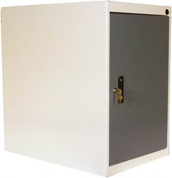 Proline - Modular Storage Cabinet - 16 Gauge Steel, 18" Wide x 26" Deep x 27-1/2" High, Blue/White - USA Tool & Supply