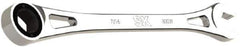 SK - 7/16" 6 Point Combination Wrench - 8.13" OAL, Steel, Full Polish Finish - USA Tool & Supply